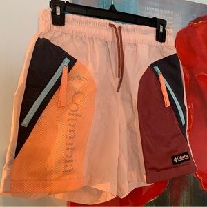Columbia Riptide Retro 5" Shorts NWT Size XS Colorblock